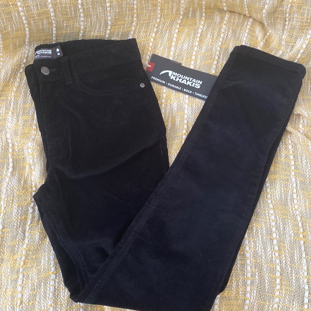 Black corduroy pants